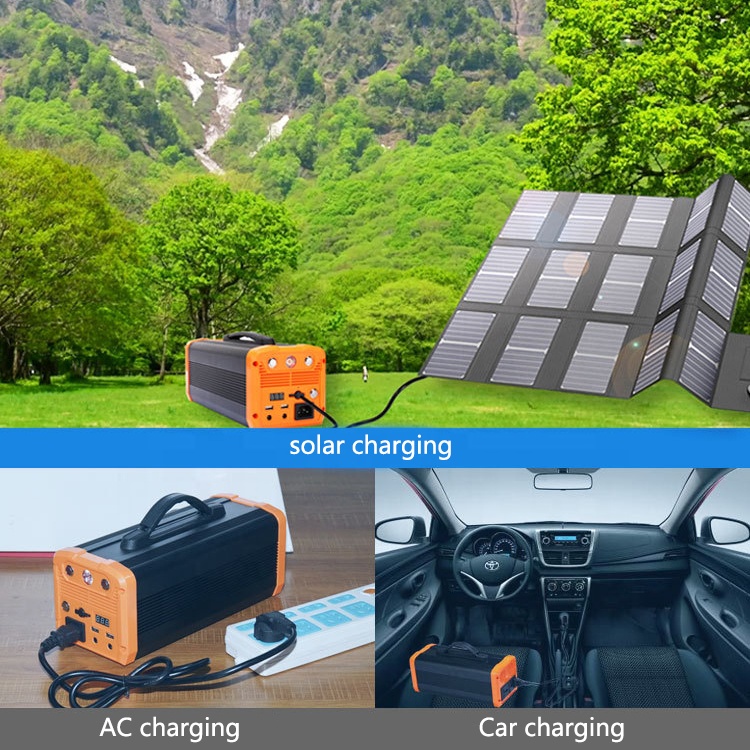 300W Rechargeable Lithium ion Battery Portable Solar Power Bank Station 300W 319.68Wh for UPS Camping 300W Power Station
