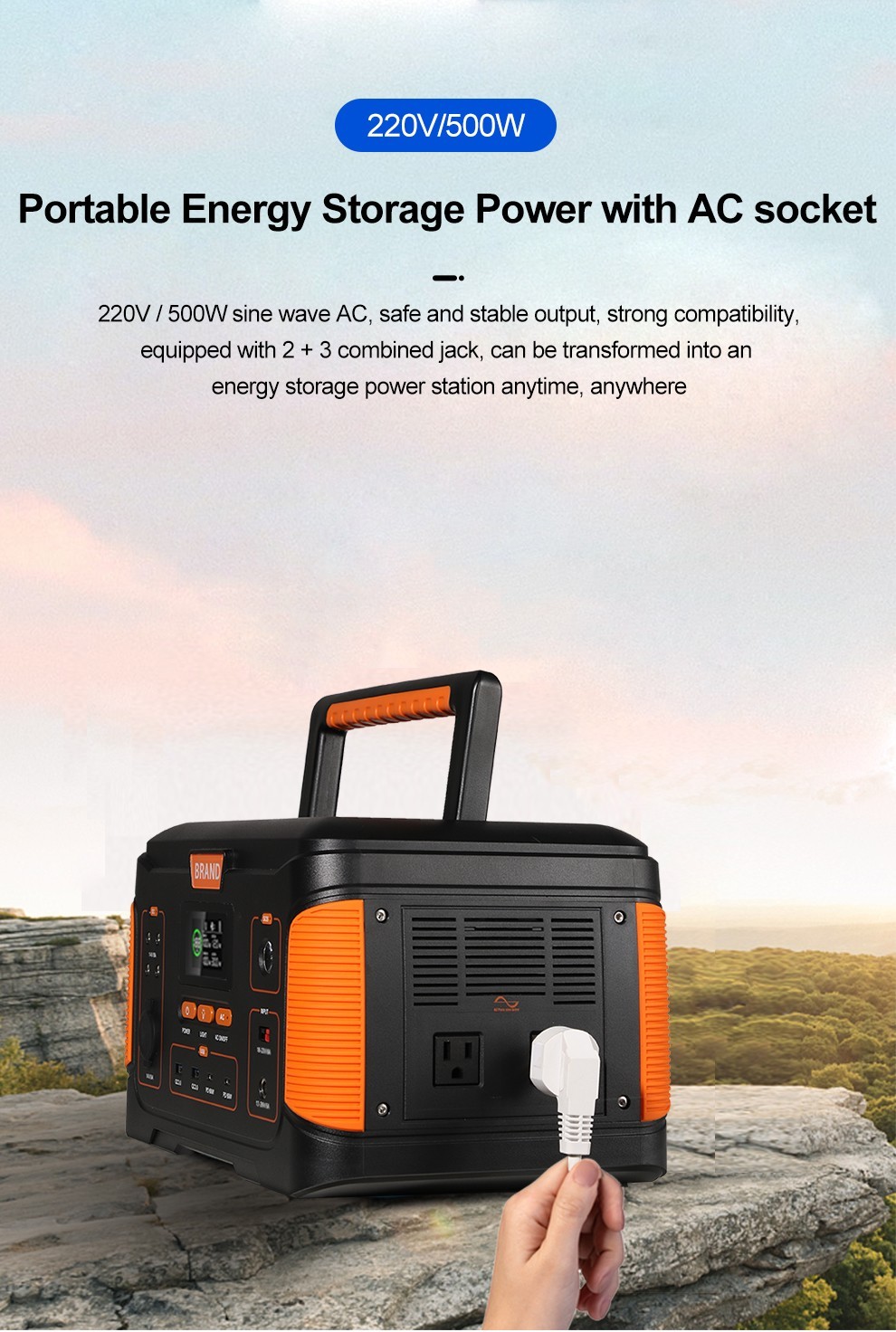 Cleva Power Portable Mobile Power Station With Wireless Charging Function