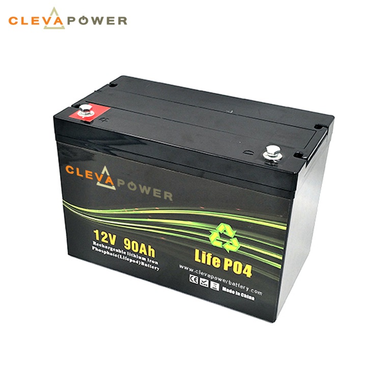 Factory Supply 12V 90Ah Lifepo4 Lithium Ion Battery for Cars Ups And Energy Storage.