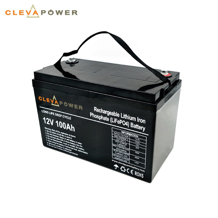 Lifepo4 12V 100Ah Battery With BMS For Solar Energy System Lithium Ion
