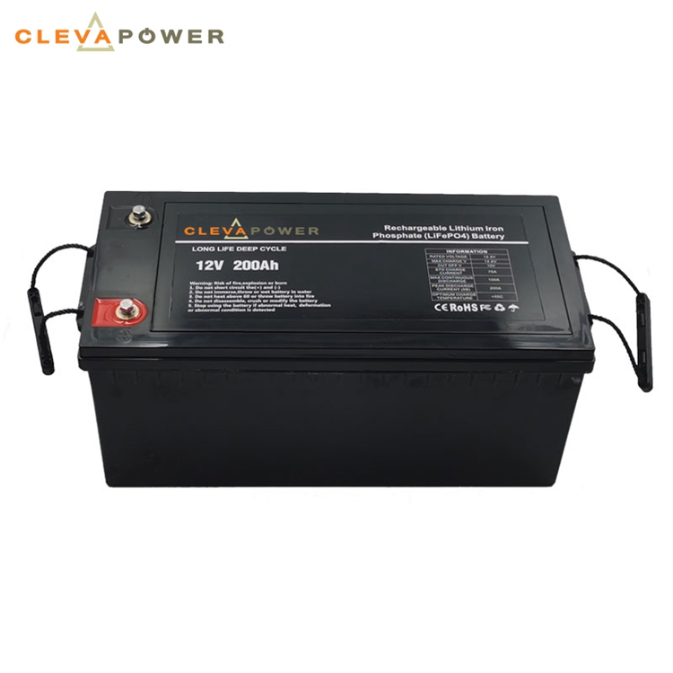 Long Life Battery Lithium Ion 12V 200Ah Lifepo4 Storage Battery For Solar and Low Speed Vehicles