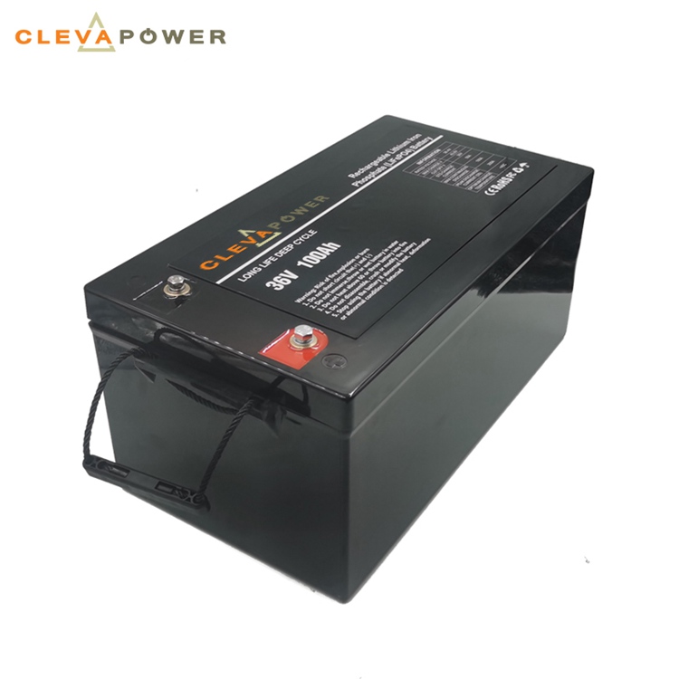 IP65 Waterproof Lifepo4 36 Volt Lithium Ion Battery 36V 100Ah for Marine Boat RV and Solar.